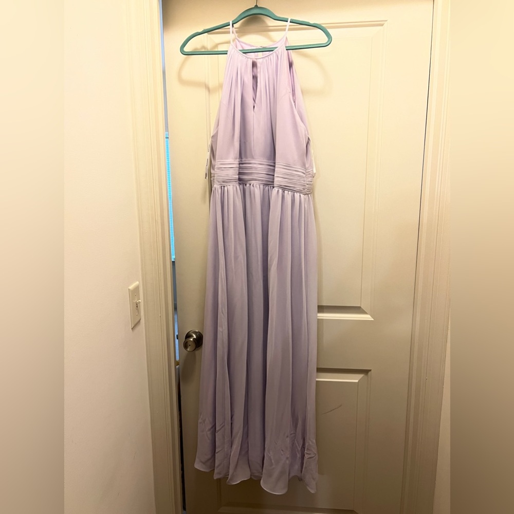 LEVKOFF lavender bridesmaid dress